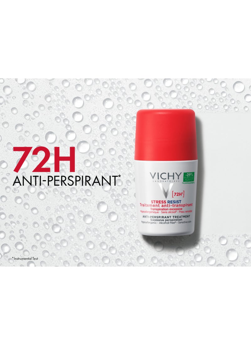 VICHY 72 Hours Stress Resist Excessive Perspiration Deodorant White/Red 50ml - Image 5