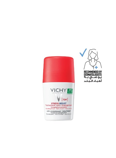مزيل العرق المفرط عند الضغط يدوم لمدة ٧٢ ساعة ابيض 50ملليلتر