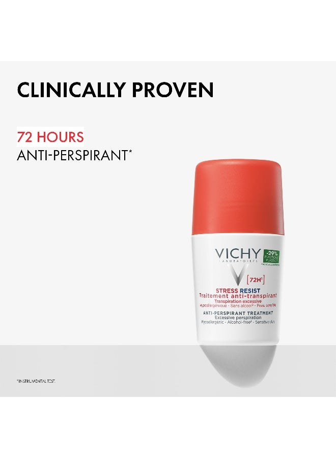 فيشي مزيل العرق المفرط عند الضغط يدوم لمدة ٧٢ ساعة ابيض 50ملليلتر - Image 3