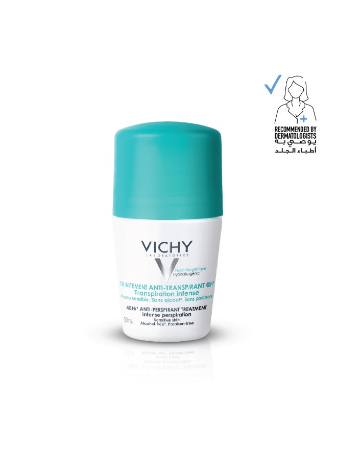 VICHY 48 Hours Anti Perspirant Deodorant Intensive Treatment White/Blue 50ml - Image 1