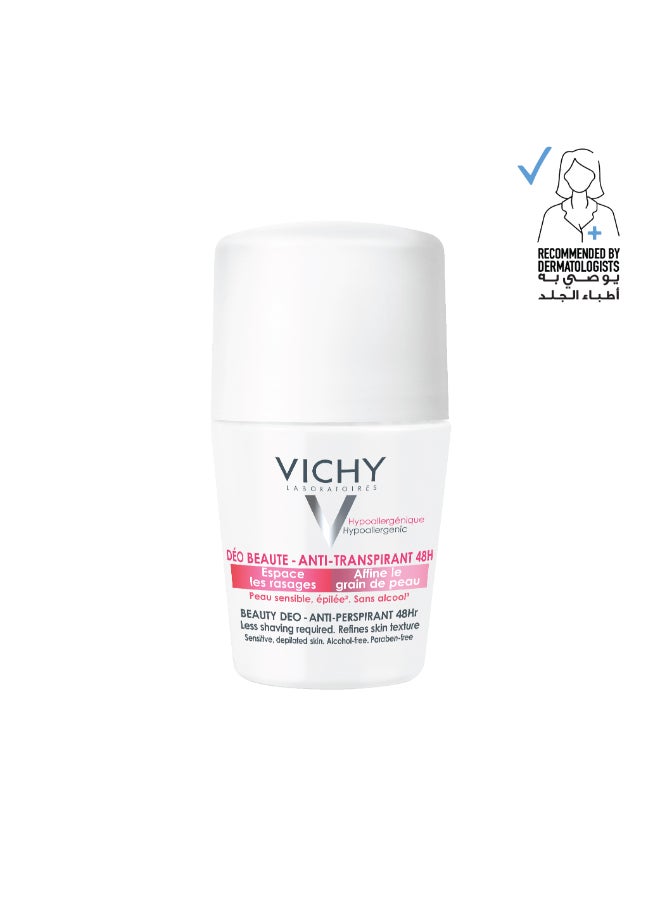 VICHY 48 Hours Anti Perspirant Beauty Deodorant For Women White 50ml - Image 1