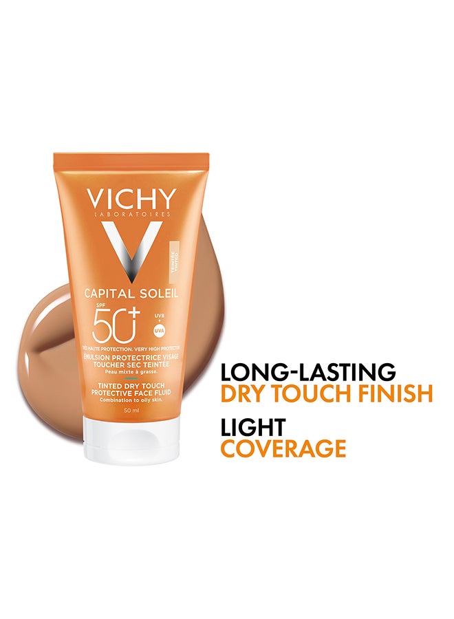 فيشي سائل واقي للوجه كابيتال سوليل بعامل حماية من الشمس 50، ملون وجاف، 50 مل 50ملليلتر - Image 5