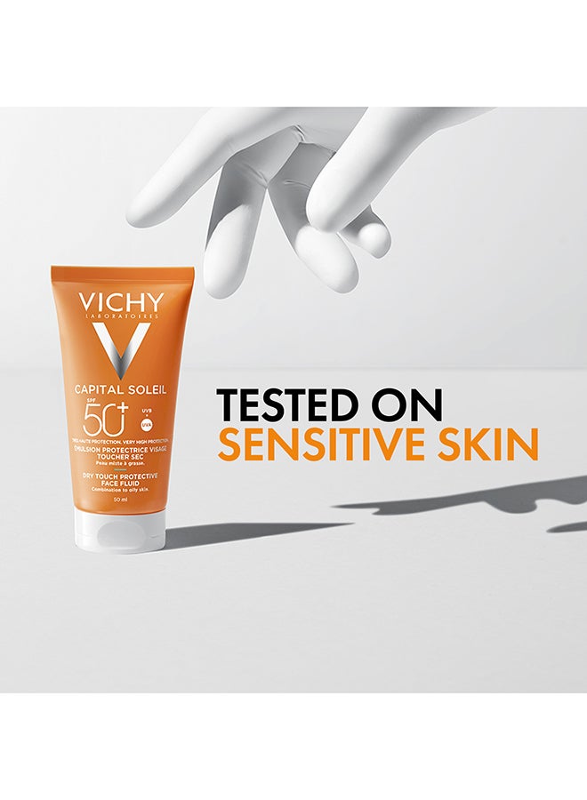 فيشي إيديال سولاي واقي شمس كريم للتحكم بلمعان البشرة للبشرة المختلطة إلى الدهنية SPF50 50ملليلتر - Image 5