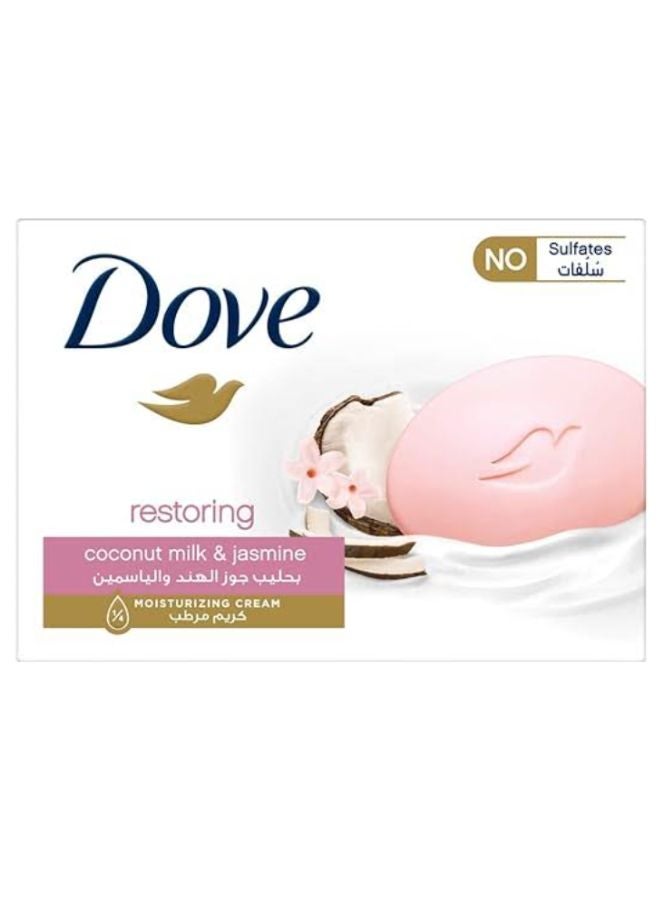 Dove Restoring Beauty Cream Bar Coconut Milk And Jasmine 125grams  - Image 1