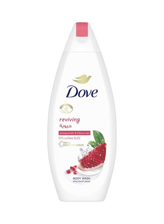 Dove Reviving Body Wash For Skin Moisturising Pomegranate And Hibiscus Tea 250.0ml  - Image 1