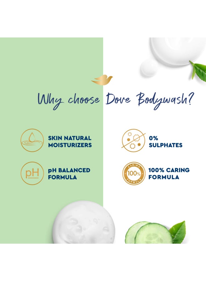 Dove Refreshing Body Wash Cucumber And Green Tea 500ml  - Image 4