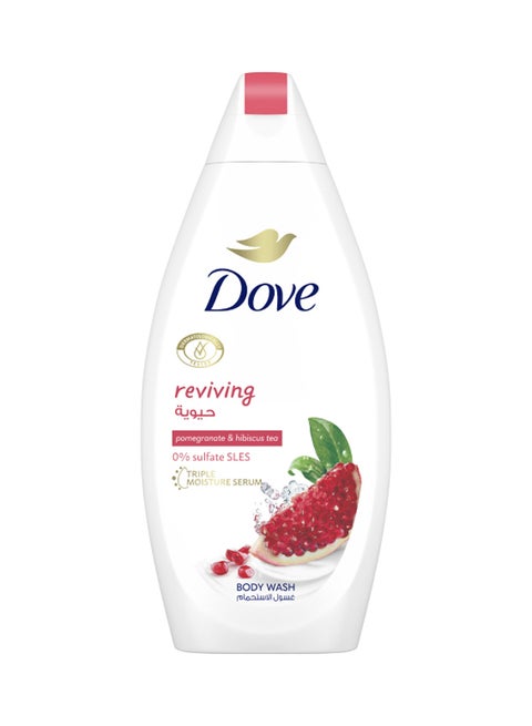 Pomegranate And Hibiscus Tea Reviving Body Wash For Skin Moisturising 500.0ml