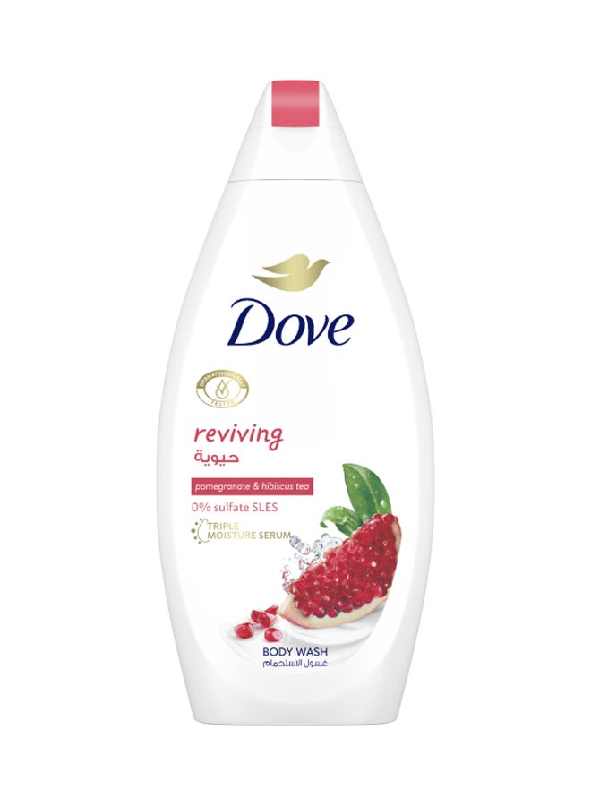 Dove Pomegranate And Hibiscus Tea Reviving Body Wash For Skin Moisturising 500.0ml  - Image 1