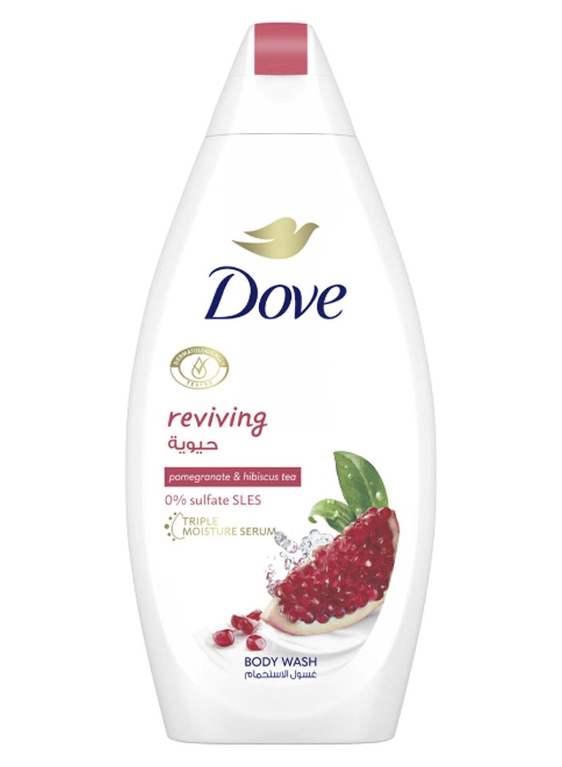 دوف غسول الجسم المنعش بالرمان والشاي الكركديه لترطيب البشرة - Image 1