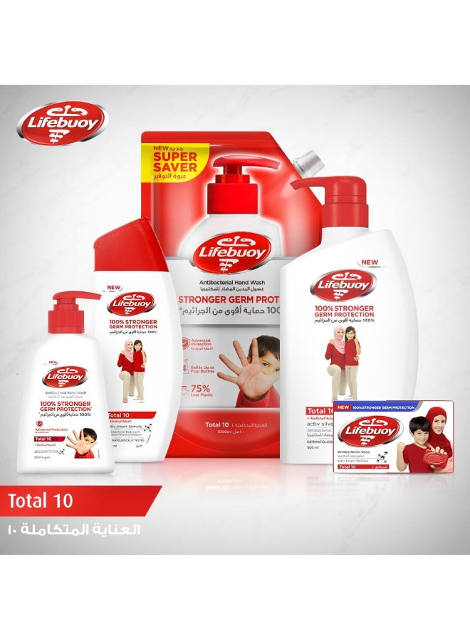 Total 10 Anti Bacterial Hand Wash White 500ml - pnsku/N11294681A/45/_/1707936312/4d0795c5-b434-451e-8817-2465283f77bf