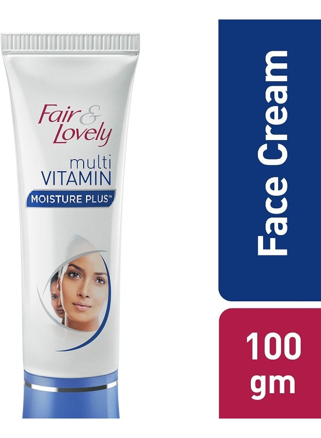 Fair & Lovely GLOW & LOVELY Moisture Plus Multi-Vitamin Moisturizing Fairness Cream 100grams  - Image 4