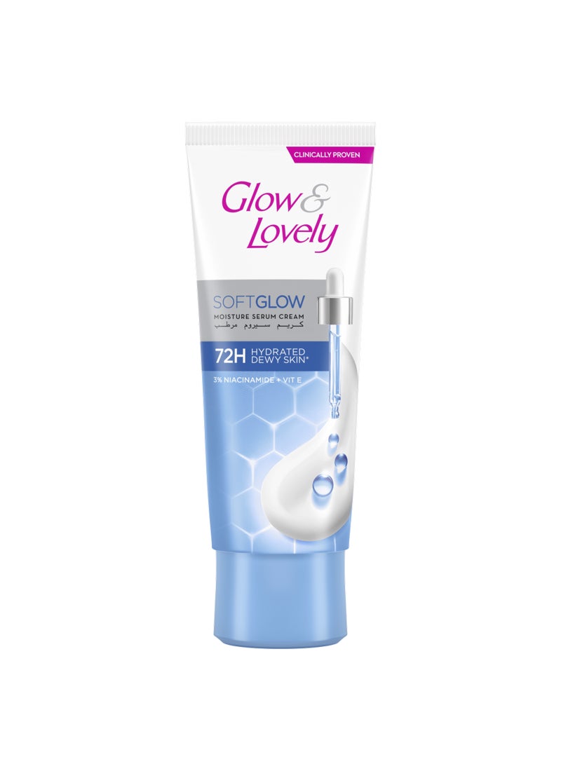 Fair & Lovely Glow And Lovely Soft Glow Moisture Serum Cream With 3% Niacinamide Plus Vitamin E 100grams - Image 1