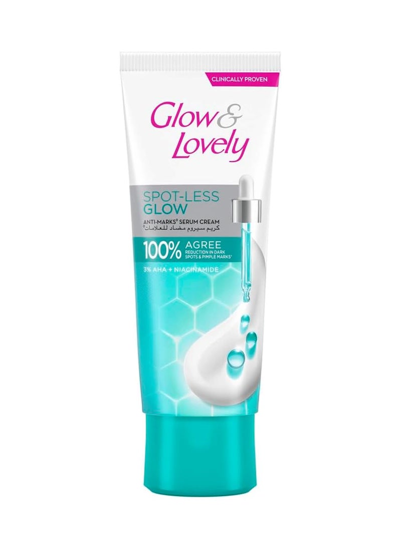 جلو آند لوفلي كريم الوجه مع فيتا جلو المضاد للعلامات باللون الأبيض 100 جرام أبيض 100جرام - Image 1