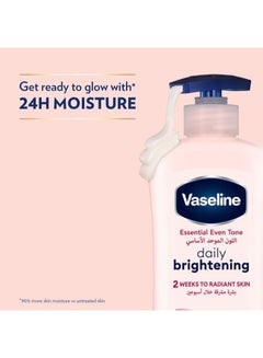 Vaseline Essential Even Tone Daily Brightening Body Lotion 400ml  - Image 3