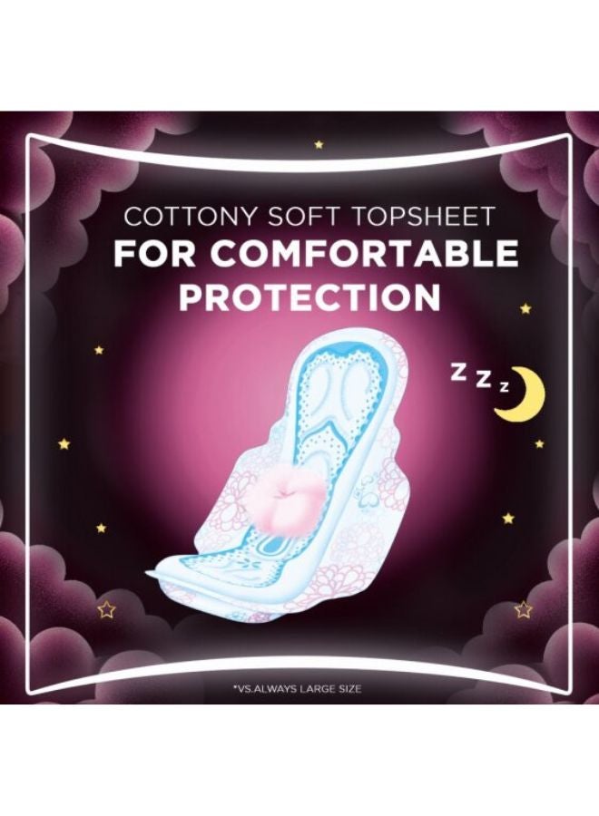 Always Breathable Soft Maxi Thick Night Sanitary Pads With Wings 8 Count  - Image 4