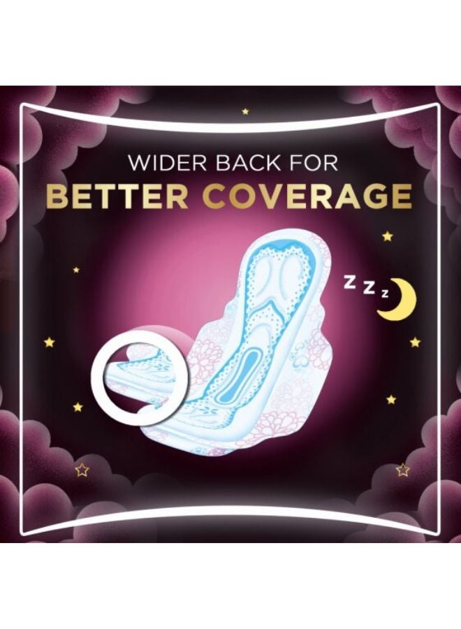 Always - Breathable Soft Maxi Thick Night Sanitary Pads With Wings 8 Count - Image 1
