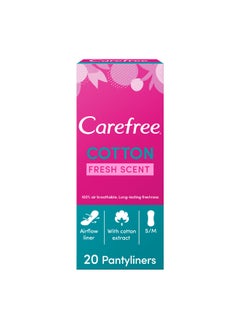 Panty Liners Cotton Fresh Scent 20 Piece - pnsku/N11304979A/45/_/1717491805/0e2d8d20-a0ae-42eb-854f-6825476d8068