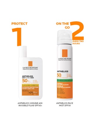 Anthelios Uvmune 400 Anti-Shine Fresh Mist Sunscreen Spf 50+ For Men/Women; Dermatologically-Tested Sunblock For All Skin Types 75ml - view 4