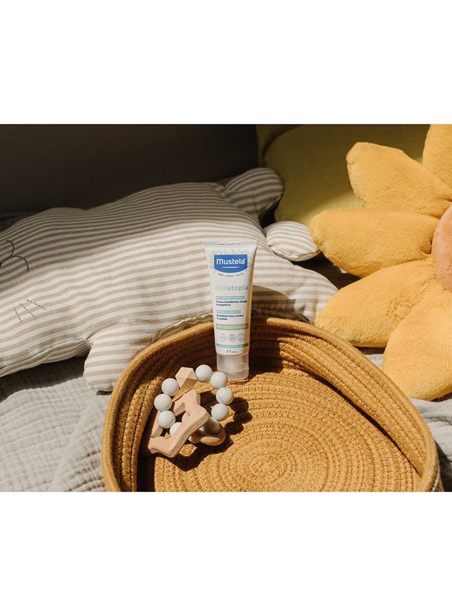 Mustela - Stelatopia Emollient Skin Care Baby Face Cream For Anti Redness Action - 40 ml - Image 1