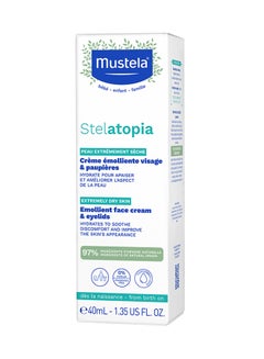 Mustela Stelatopia Emollient Skin Care Baby Face Cream For Anti Redness Action - 40 ml  - Image 2
