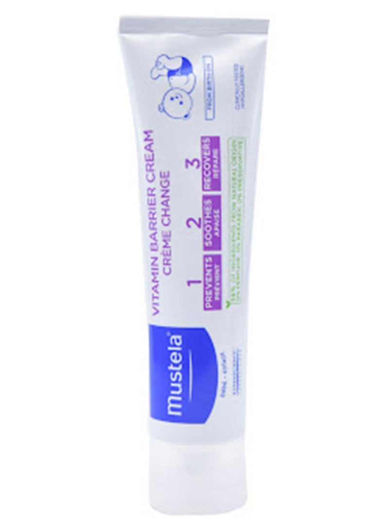Mustela Vitamin 1,2,3 Barrier Baby Cream, 50ml - Image 1
