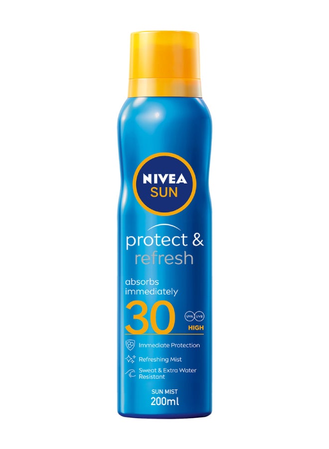 Nivea - Sun Protect And Refresh Mist SPF 30 200ml - Image 1