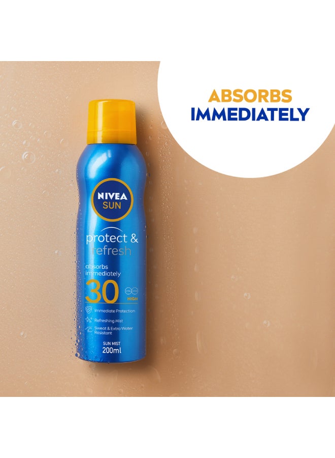 Nivea - Sun Protect And Refresh Mist SPF 30 200ml - Image 1