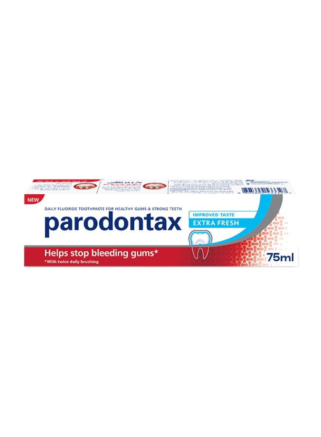 Parodontax Extra Fresh Toothpaste For Bleeding Gums, 75ml  - Image 1