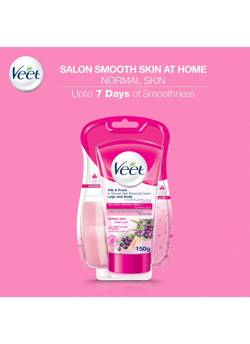 Veet Hair Removal In Shower Cream Normal Skin 150grams - Image 5