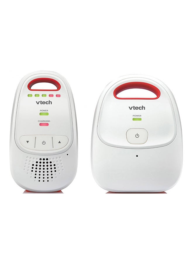 vtech Baby BM1000 Digital Audio Baby Monitor, White/Red | Long 300M Range, 5 Volume Levels, Crystal Clear Sound, DECT Digital Technology 14 Hours Battery Life - Image 1