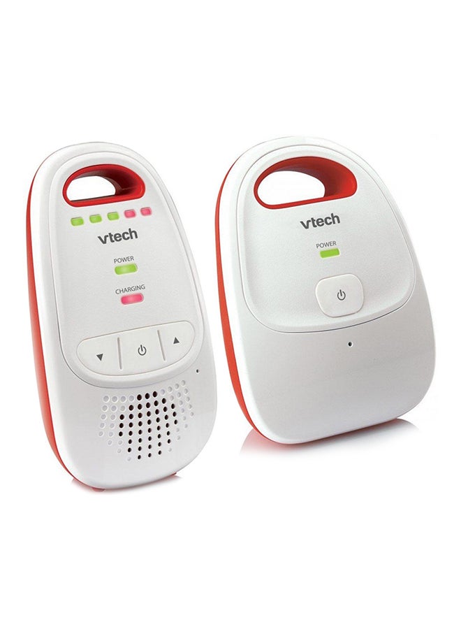 vtech Baby BM1000 Digital Audio Baby Monitor, White/Red | Long 300M Range, 5 Volume Levels, Crystal Clear Sound, DECT Digital Technology 14 Hours Battery Life - Image 2