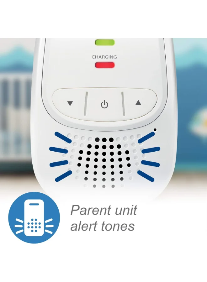 vtech BM2000 Digital Audio Baby Monitor, Parent Unit With Rechargeable Battery, Long Range, Digital Wireless Transmission, Baby Monitor With Crystal - Clear Sound, Plug And Play, Sound Indicator And Alerts