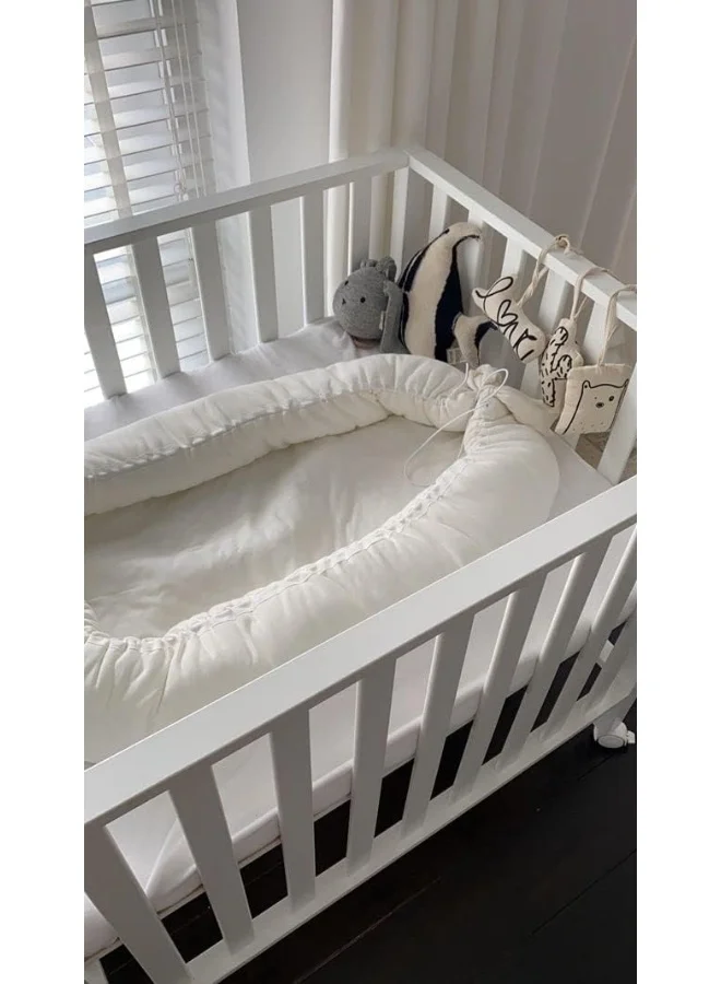 CHILDHOME Playpen 94 With Swivel Wheels - White