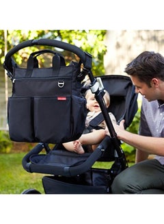 Skip Hop Pack Of 1 Duo Signature Diaper Bag 13X6X14 Inch - Black  - Image 5