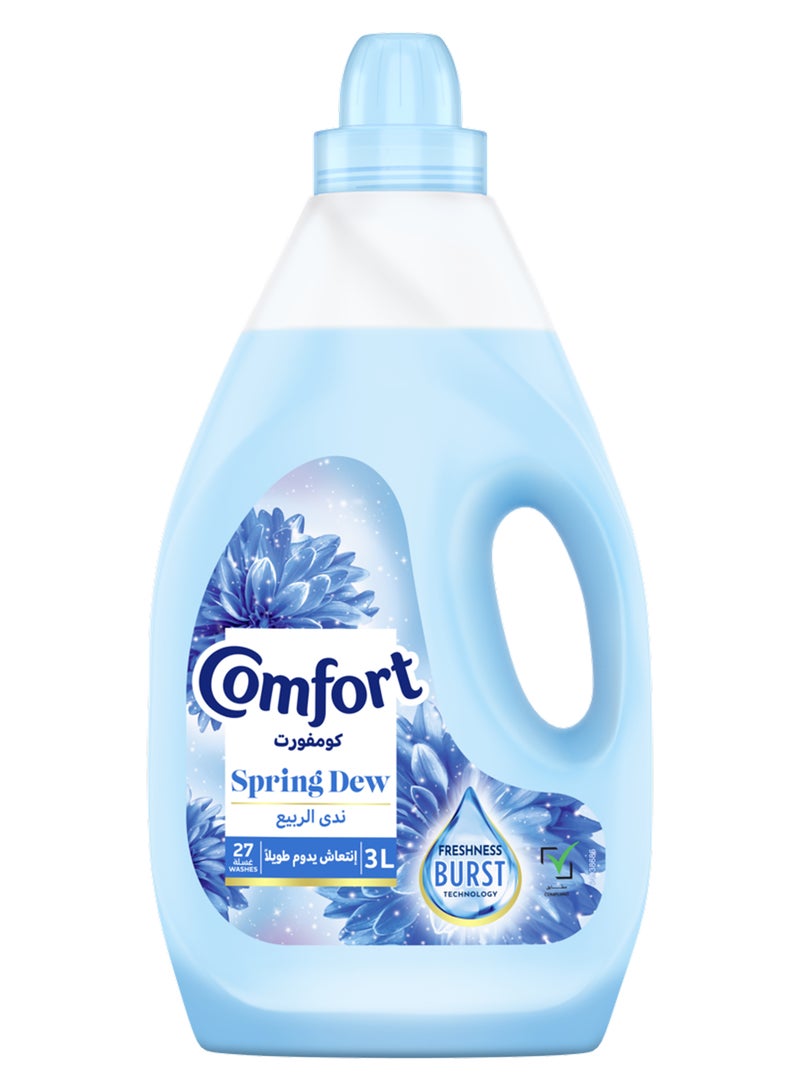 Comfort Fabric Softener Spring Dew For Fresh And Soft Clothes 3.0Liters - Image 1