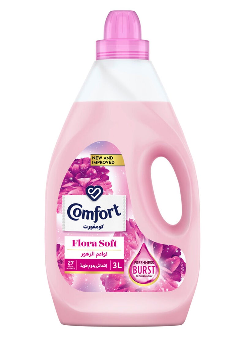 Comfort Fabric Softener Flora Soft For Fresh And Soft Clothes 3.0Liters - Image 1