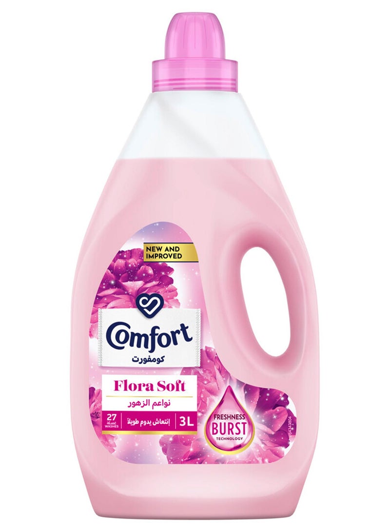 Comfort Fabric Softener Flora Soft For Fresh And Soft Clothes 3.0Liters - Image 1