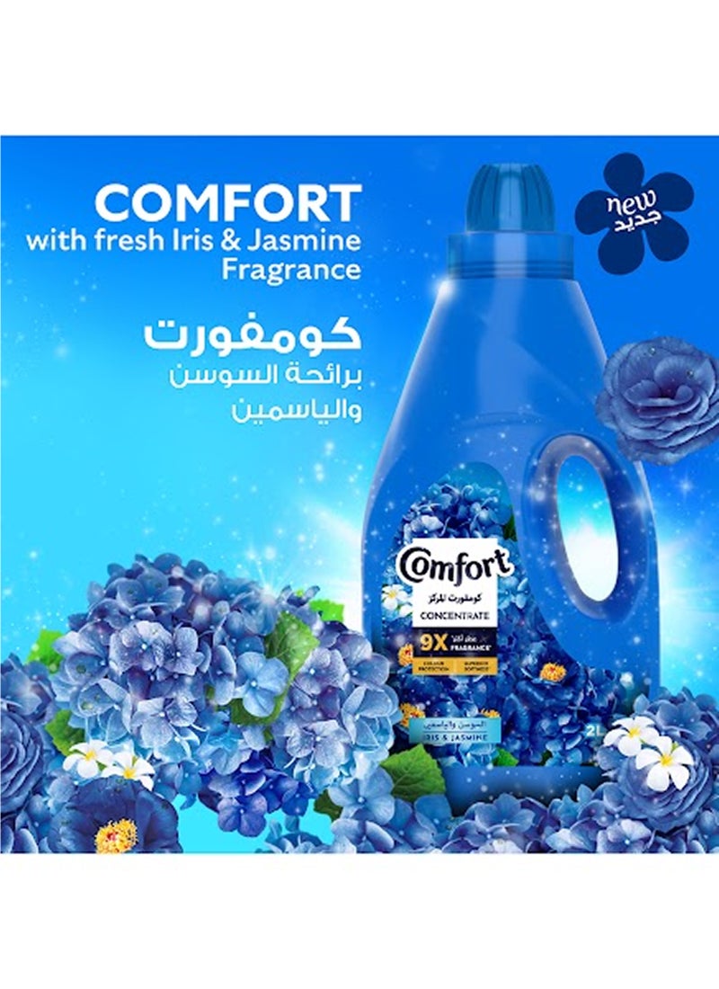 Concentrated Fabric Softener Iris And Jasmine For Long-Lasting Fragrance 2Liters