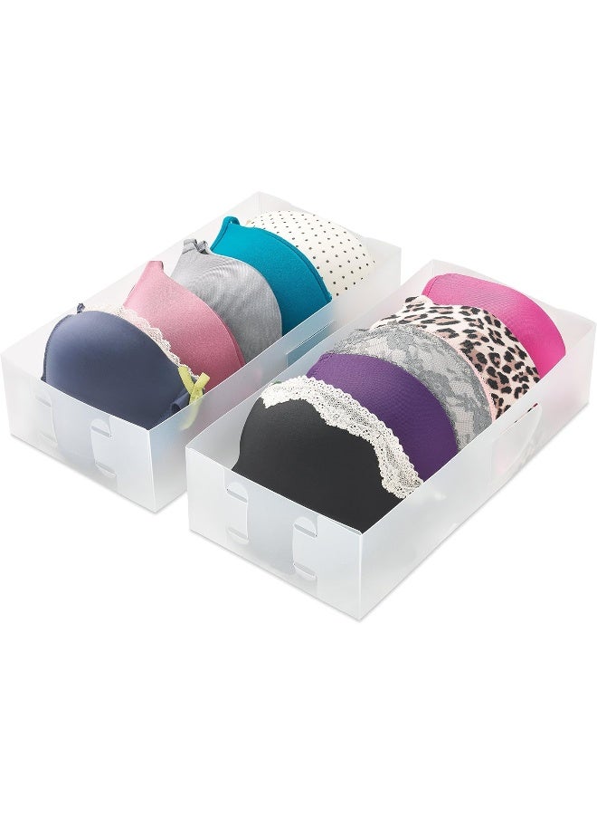 Whitmor 2-Piece Drawer Orgaziner Set White - Image 4