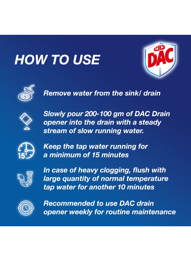 Dac - Drain Opener Crystals 500grams - Image 1