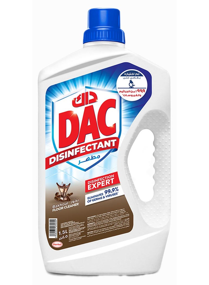Dac Disinfectant With Total Protection Kills 99.9% Of Germs Bakhour 1.5Liters - Image 1