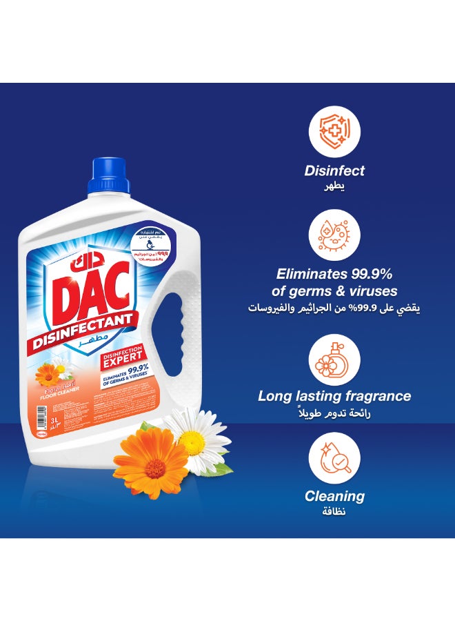 Dac - Floral Disinfectant, 3 Liter Floral - Image 1