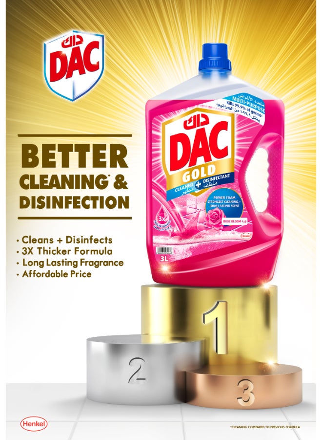 Dac - Gold Multi-Purpose Disinfectant And Liquid Cleaner With 3X Thicker Formula Citrus 3Liters - Image 1