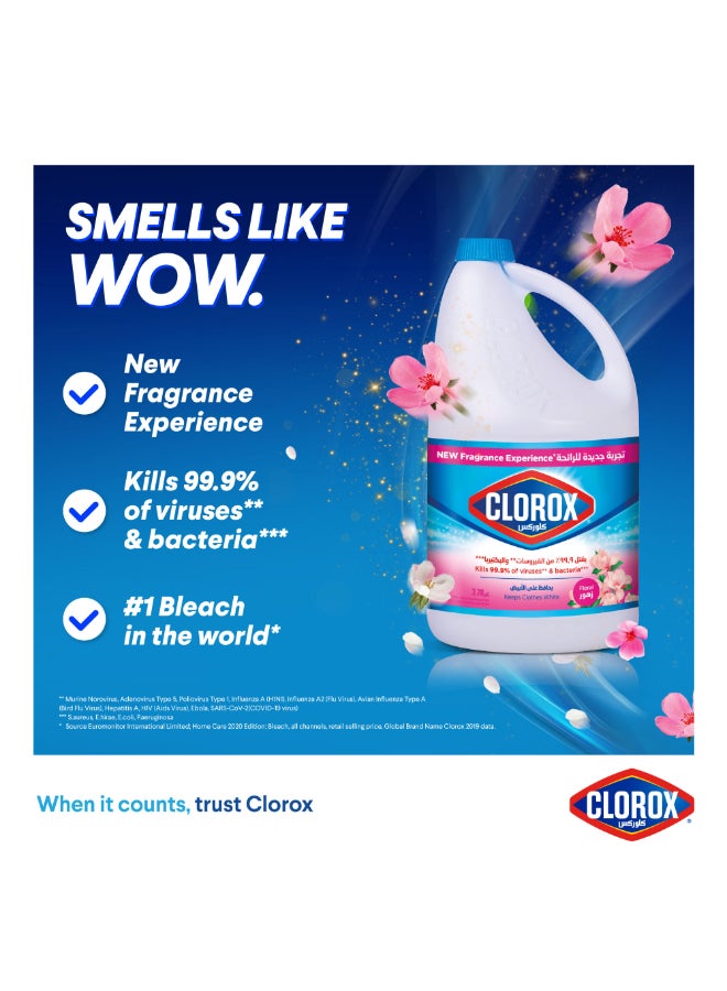 Liquid Bleach Floral Scent Household Cleaner And Disinfectant White 3.78Liters - pnsku/N11376567A/45/_/1720597117/092a3b22-2840-4728-8085-9d615d288ab9