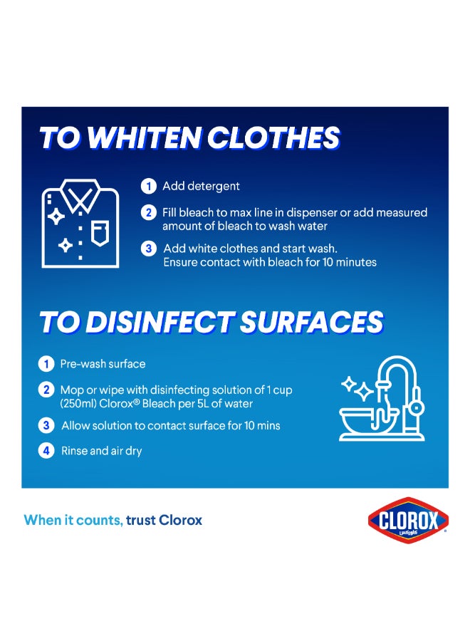 Clorox Liquid Bleach, Orange Scent 1.89Liters  - Image 5