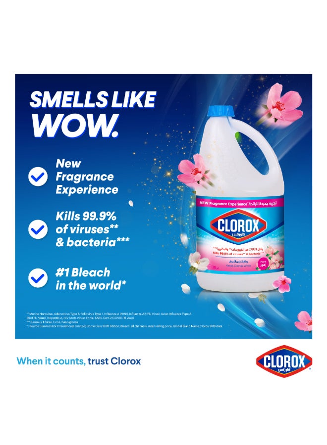 Clorox Liquid Bleach, Floral Scent 1.89Liters  - Image 3