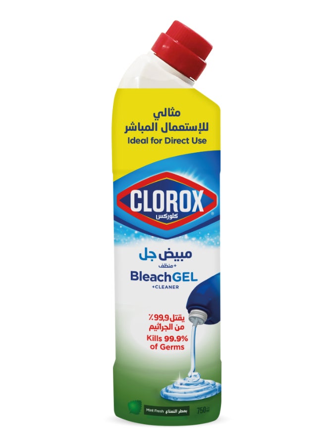 Clorox Gel Mint Freshness Thick Bleach Plus Cleaner 750ml  - Image 1