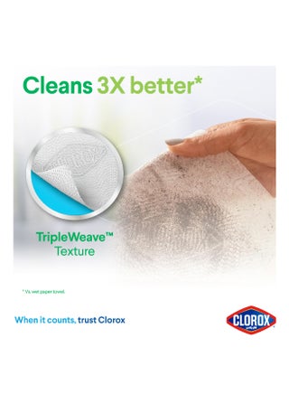 Disinfecting Fresh Scent Wet Wipes 35 Count Green - view 3
