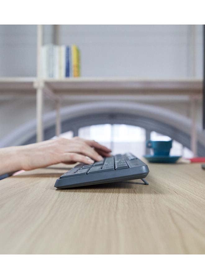 لوجيتيك مجموعة لوحة مفاتيح وماوس MK235 لاسلكيين بتردد 2.4 جيجاهرتز باللغة الإنجليزية/ العربية رمادي - Image 5