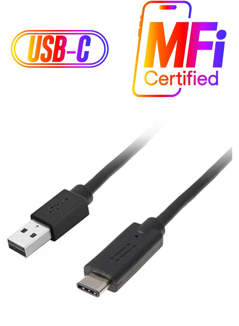 آينو كابل محول من USB-C إلى USBA/M 3.0 أسود - Image 1
